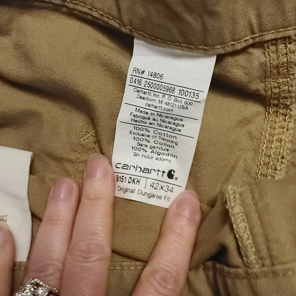 Carhartt Mens Original Dungaree Fit 42×34